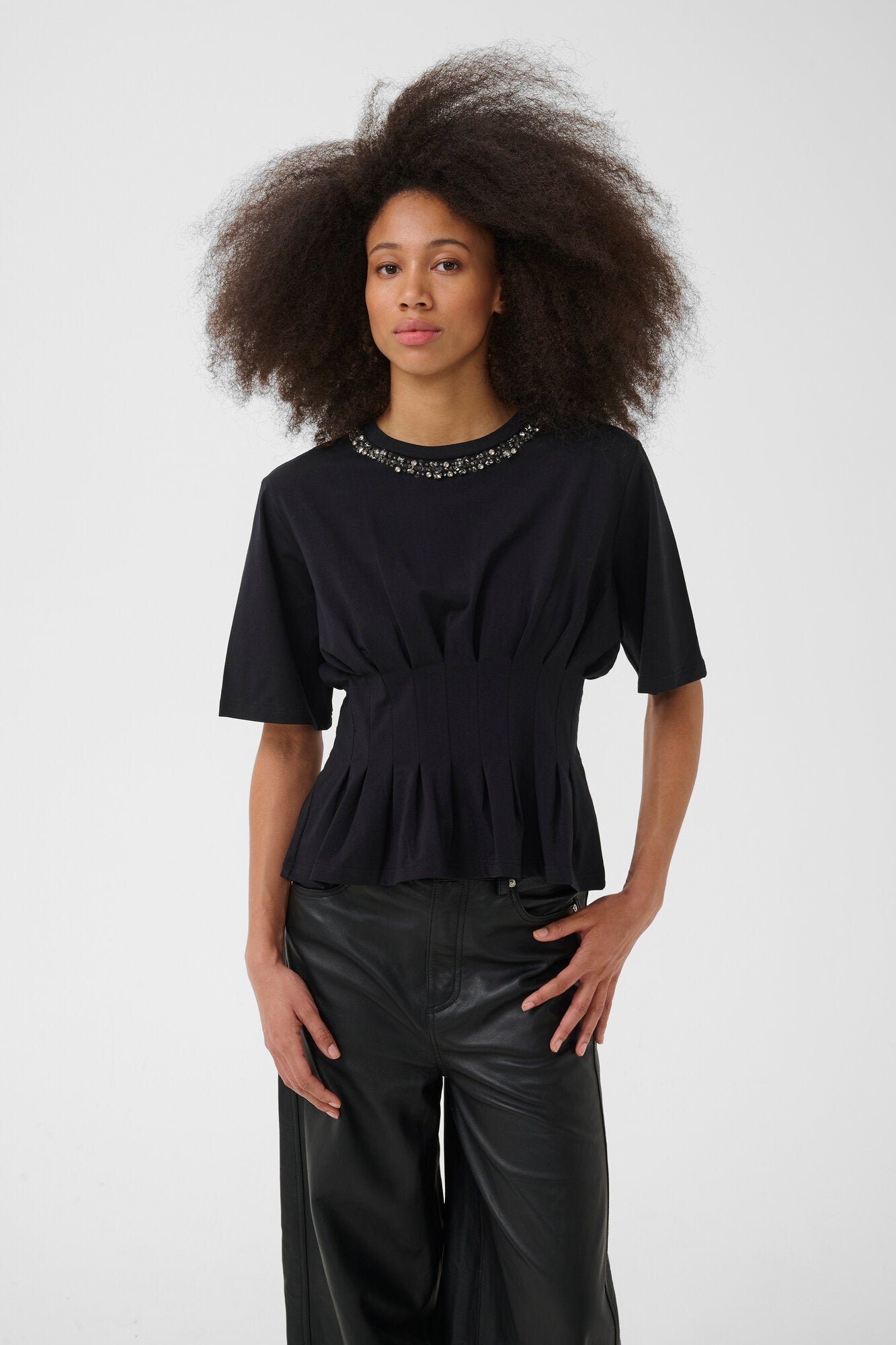 Inez Deco t-shirt – Black